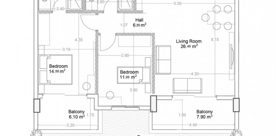 Квартира в Yekta Green Life Gazipasa Residence 2+1, Газипаша, Анталья, Турция №160751