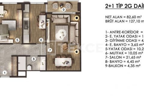 Daire 3+1 İstanbul, Türkiye №161607 - 7