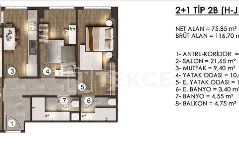 Daire 3+1 İstanbul, Türkiye №161607 - 5