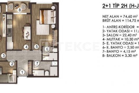 Daire 3+1 İstanbul, Türkiye №161607 - 6
