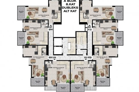 2+1 Wohnung in Alanya, Antalya, Türkei Nr. 186850 - 29
