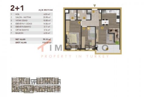 1+1 Lägenhet i Zeytinburnu, Istanbul, istanbul, Turkiet Nr. 171313 - 22