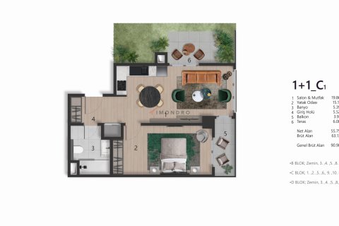 Apartment for sale in Beyoglu, Istanbul, Turkey, 2 bedrooms, 129m2, No. 171311 – photo 13