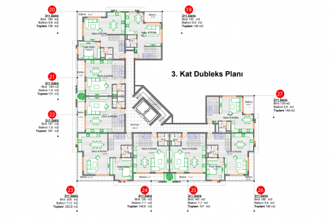 Apartment for sale in Konakli, Antalya, Turkey, 1 bedroom, 72m2, No. 179921 – photo 8