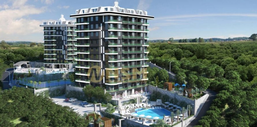 1+1 Lägenhet  i Alanya, Antalya, Turkiet Nr. 179771