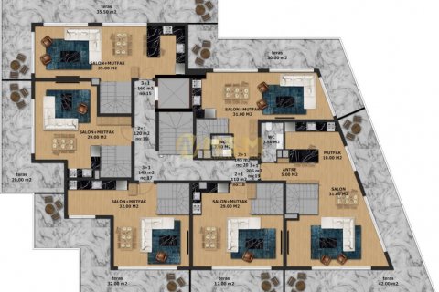 Apartment for sale  in Alanya, Antalya, Turkey, 1 bedroom, 45m2, No. 179727 – photo 4