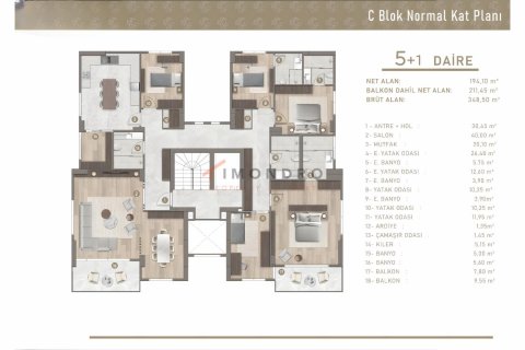 Apartment for sale  in Istanbul, Turkey, 2 bedrooms, 98m2, No. 193931 – photo 13