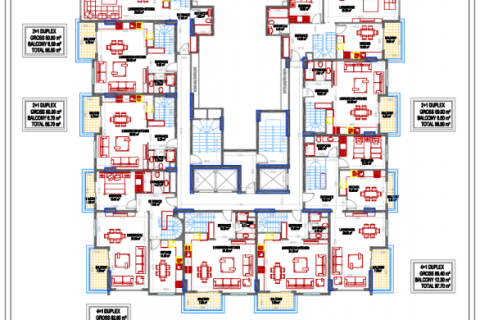 Продажа квартиры в Махмутларе, Анталье, Турция 1+1, 57м2, №178342 – фото 15