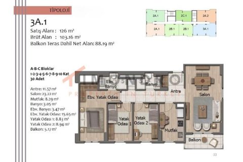 2+1 Leilighet i Kepez, Antalya, Tyrkia Nr. 161494 - 8
