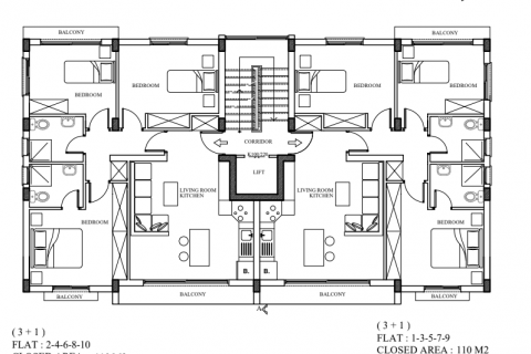 3+1 Wohnung in Nr. 167556 - 3