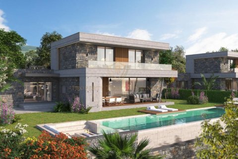 4+1 Villa  i Bodrum, Mugla, Tyrkiet Nr. 177985 - 7