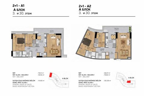 Продажа квартиры в Бююкчекмедже, Стамбуле, Турция 2 комн., 67м2, №177701 – фото 20