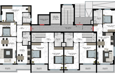 Apartment for sale in Oba, Antalya, Turkey, 1 bedroom, 58m2, No. 180007 – photo 20