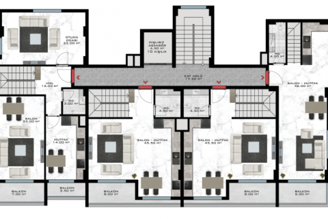 Apartment for sale in Oba, Antalya, Turkey, 1 bedroom, 58m2, No. 180007 – photo 22