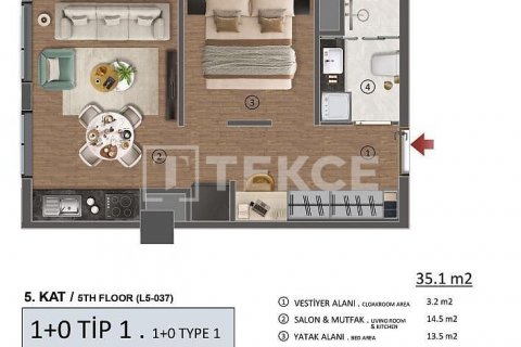 3+1 Leilighet  i Beylikduezue, Istanbul, Tyrkia Nr. 170541 - 9