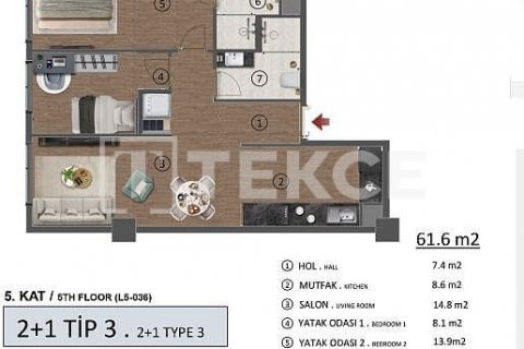 Lägenhet i Beylikduezue, istanbul, Turkiet Nr. 170539 - 10