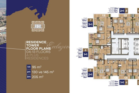Продажа квартиры в Измире, Турция 1+1, 90м2, №179313 – фото 21
