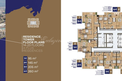 Продажа квартиры в Измире, Турция 1+1, 90м2, №179313 – фото 17