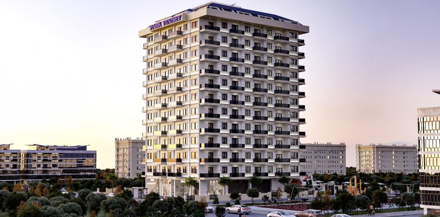 آپارتمان در  Alanya ، ترکیه 1 خوابه ، 56.7 متر مربع.  شماره 171942