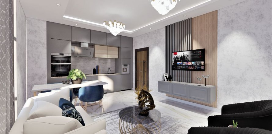 1+1 Leilighet i THE MOONLİGHT VİLLAGE, Alanya, Antalya, Tyrkia Nr. 165617
