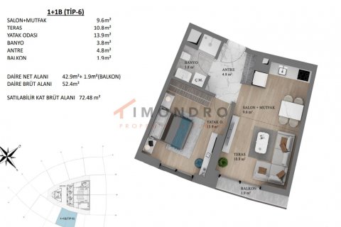 Apartment for sale in Kartal, Istanbul, Turkey, 2 bedrooms, 109m2, No. 177795 – photo 17