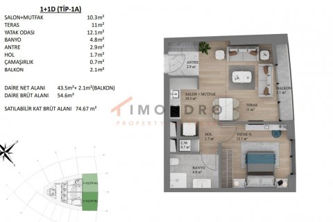 Apartment for sale in Kartal, Istanbul, Turkey, 2 bedrooms, 109m2, No. 177795 – photo 19