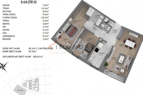 Apartment for sale in Kartal, Istanbul, Turkey, 2 bedrooms, 109m2, No. 177795 – photo 20