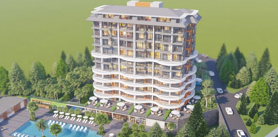 Daire Kavi Skyland 1+1, Demirtaş, Alanya, Antalya, Türkiye №163132