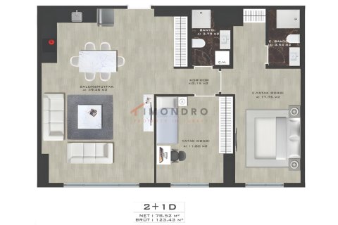 1+1 Lägenhet  i Kadikoy, Istanbul, istanbul, Turkiet Nr. 183765 - 14