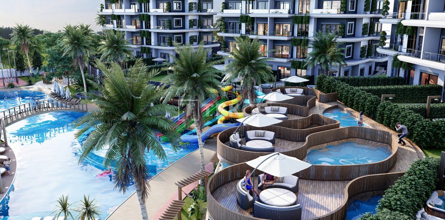 2+1 Lejlighed  i Alanya, Antalya, Tyrkiet Nr. 191564