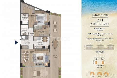 2+1 Leilighet  i Bueyuekcekmece, Istanbul, Tyrkia Nr. 177001 - 22