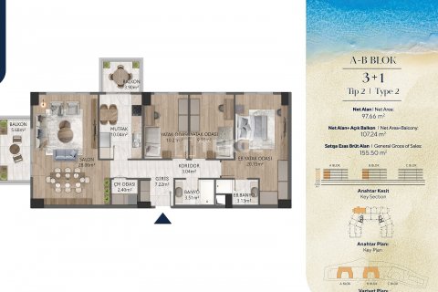 4+1 Lejlighed  i Bueyuekcekmece, Istanbul, Tyrkiet Nr. 177003 - 26