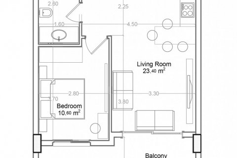 Квартира в Yekta Green Life Gazipasa Residence 1+1, Газипаша, Анталья, Турция №227196