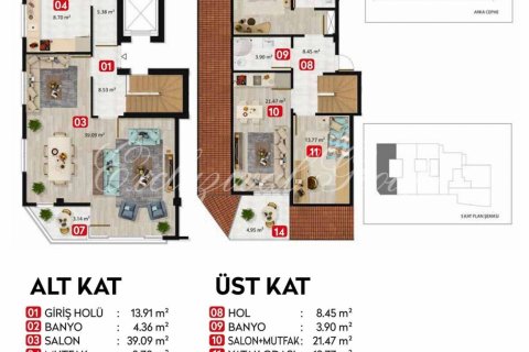 2+1 Lejlighed  i Istanbul, Tyrkiet Nr. 179297 - 12