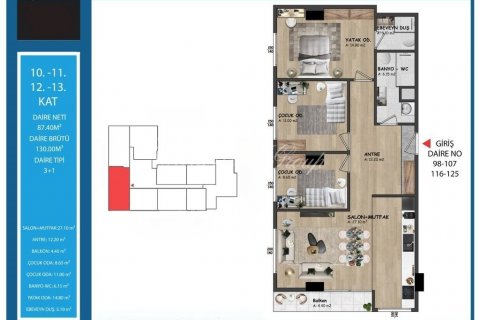 Продажа квартиры в Стамбуле, Турция 1+1, 60м2, №179299 – фото 10