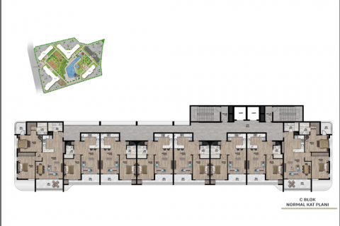 Wohnung  in Mersin, Türkei Nr. 186072 - 14