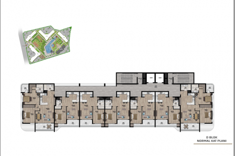 Wohnung  in Mersin, Türkei Nr. 186072 - 11