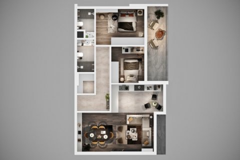 Продажа квартиры в Алтынташа, Анталье, Турция 2 комн., 64м2, №166665 – фото 10