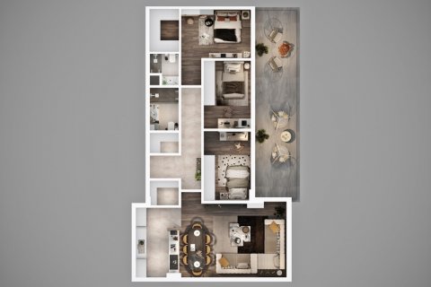 Продажа квартиры в Алтынташа, Анталье, Турция 2 комн., 64м2, №166665 – фото 11