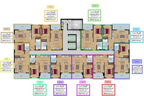Продажа квартиры в Кестеле, Анталье, Турция 1+1, 61м2, №180002 – фото 19