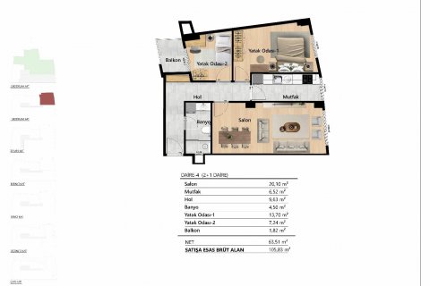 Apartment for sale in Beyoglu, Istanbul, Turkey, 104m2, No. 182525 – photo 22