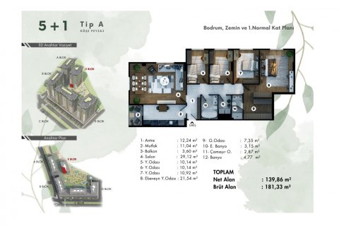 Wohnung  in Eyup, Istanbul, Türkei Nr. 175939 - 27