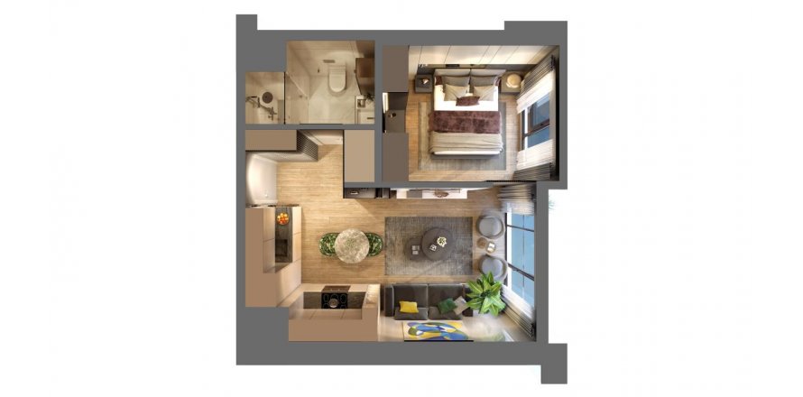 1+1 Apartment in Topkapi prime, Istanbul, Turkey No. 167622