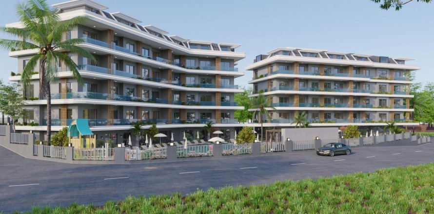 1+1 Lägenhet  i Alanya, Antalya, Turkiet Nr. 166661