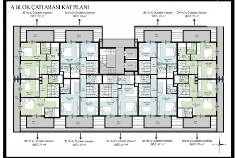 2+1 Leilighet i Alanya, Antalya, Tyrkia Nr. 191474 - 27