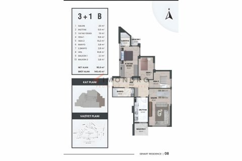 Daire  3+1  Zeytinburnu, İstanbul, Türkiye №194300 - 17
