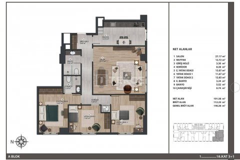 Продажа квартиры в Стамбуле, Турция 1+1, 64м2, №47756 – фото 15