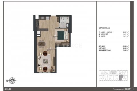 Продажа квартиры  в Стамбуле, Турция 2+1, 83м2, №47757 – фото 16