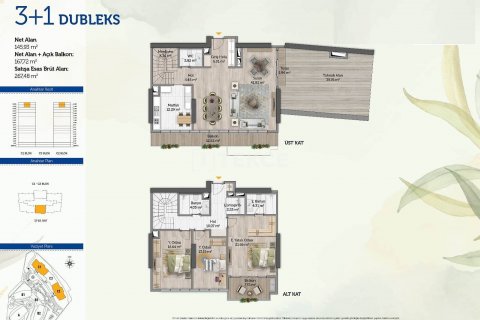 2+1 Leilighet  i Istanbul, Tyrkia Nr. 49863 - 5
