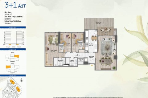 2+1 Leilighet  i Istanbul, Tyrkia Nr. 49863 - 4